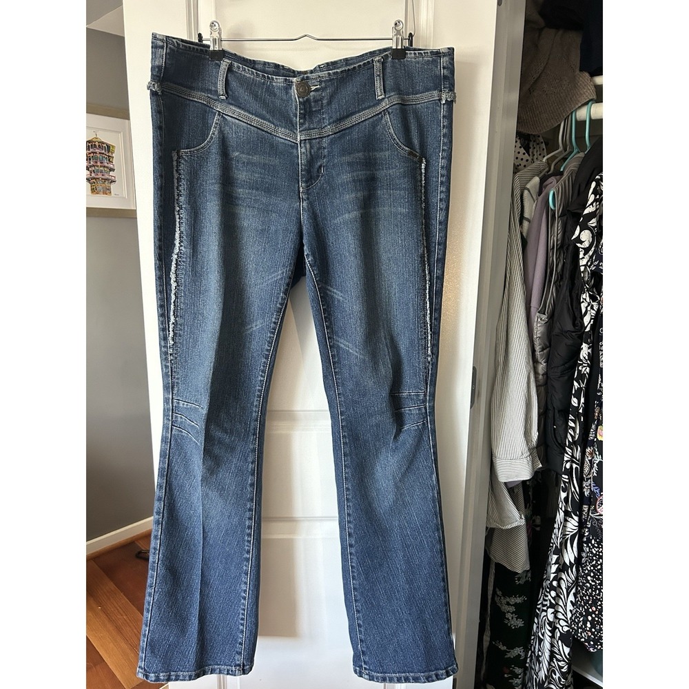 FUBU VTG Ladies Collection Size 16 High Waisted Flare Leg Y2K Vintage 90s